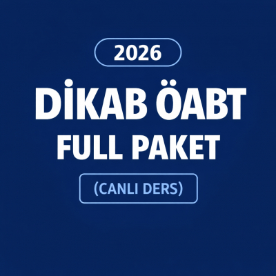 2026 DİKAB ÖABT (CANLI DERS)