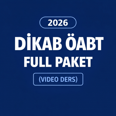 2026 DİKAB ÖABT (VİDEO DERS)
